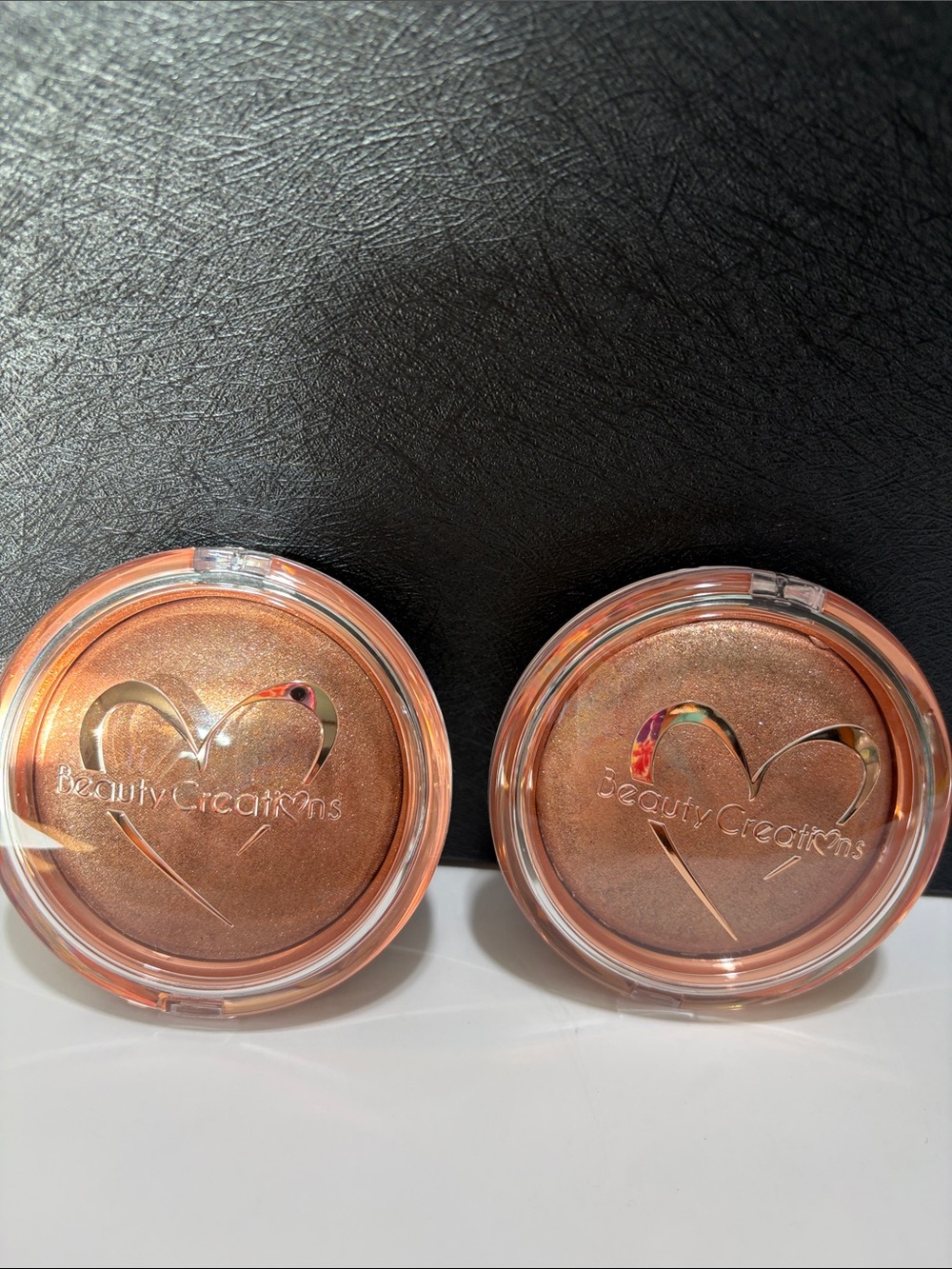 2 Beauty Creations shimmer veil melted gold & bronze affair new